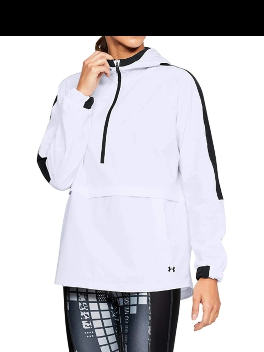 Under Armour Women's White Anorak Pullover Jacket